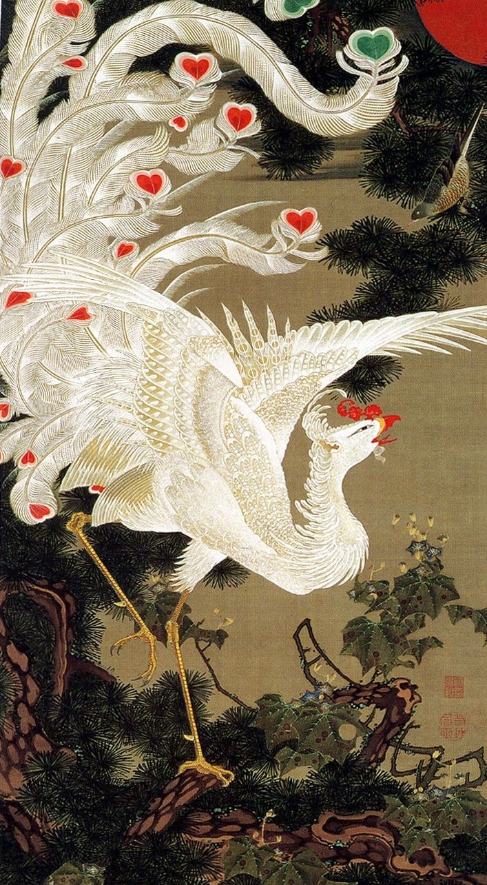 老松白鳳図(ろうしょうはくおうず)